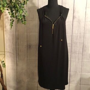 MICHAEL by Michael Kors Sleeveless Blk Shift Dress